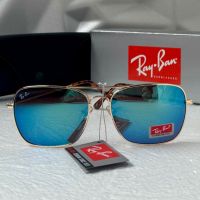 Преоценени Ray-Ban RB3136 мъжки слънчеви очила сини огледални , снимка 4 - Слънчеви и диоптрични очила - 45430491