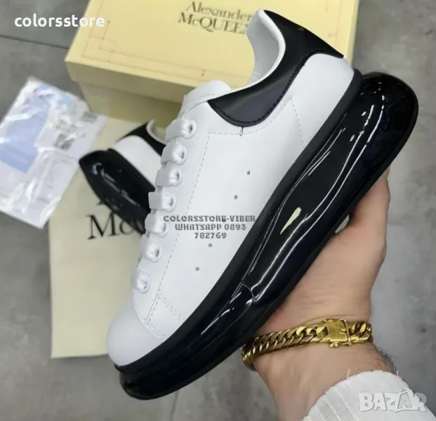 Мъжки бели кецове  Alexander McQueen код BR121, снимка 1