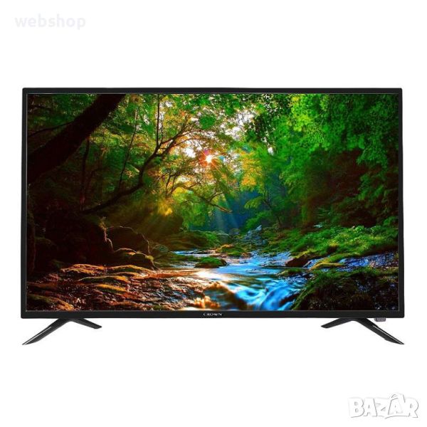 Телевизор Crown 32TF19BHD, 32 inch, 81 см, 1366x768 HD Ready, LED, Черен , Гаранция 24 месеца, снимка 1