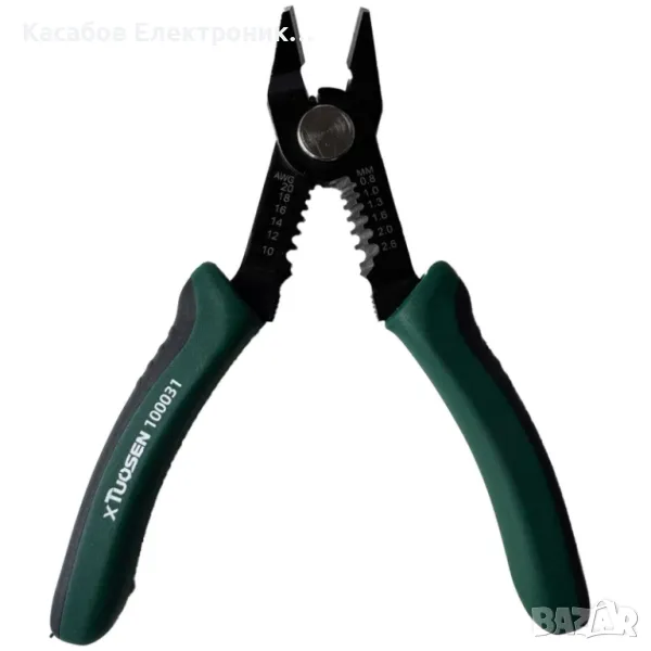 Режещи клещи за оголване на кабели 0.8-2.6мм, снимка 1