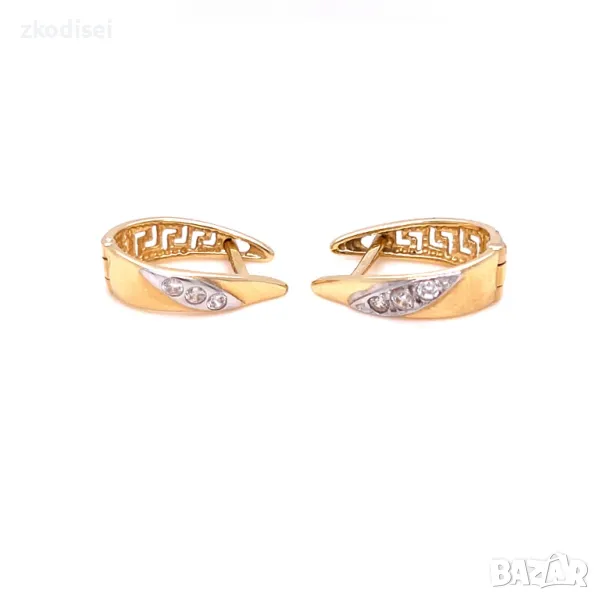 Златни обеци 2,87гр. 14кр. проба:585 модел:30402-5, снимка 1