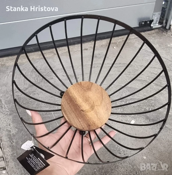 Фруктиера метал+ дърво ., снимка 1