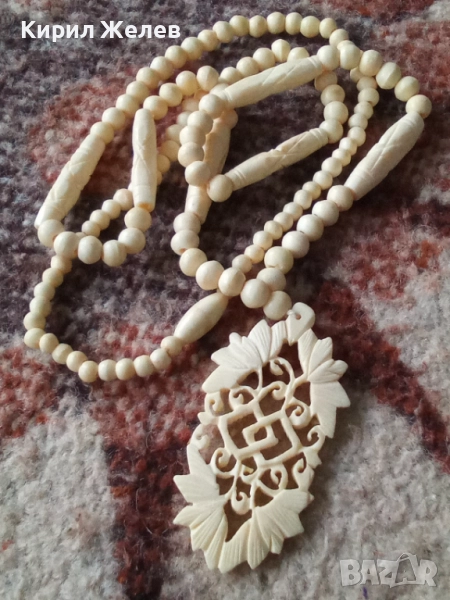 Огърлица колие от слонова кост 51947, снимка 1