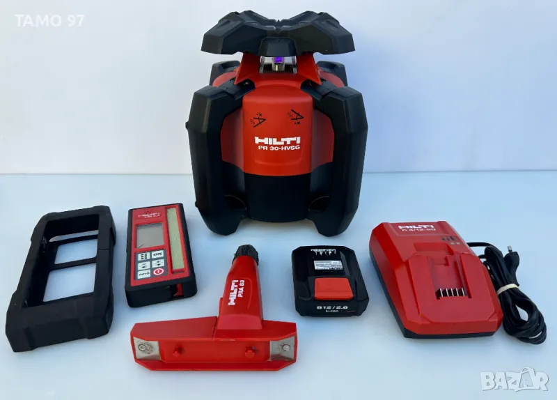 Hilti PR 30-HVSG - Ротационен лазерен нивелир зелен лъч , снимка 1