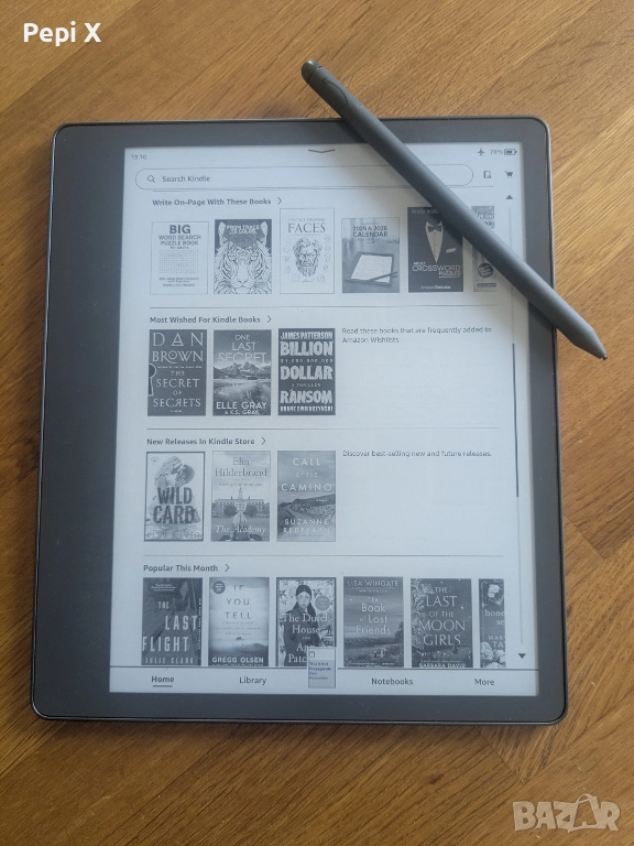 Електронен четец Kindle Scribe 10.2" Premium Pen/32GB - certified refurbished, неотварян, снимка 1