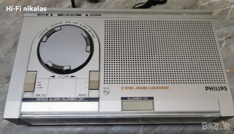 FM ретро радио часовник PHILIPS D-3090, снимка 1