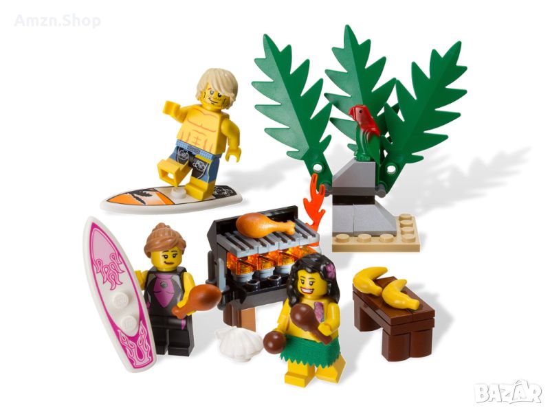 LEGO 850449 HAWAIIAN Minifigure SERIES 2 SURFER BOY , 3 HULA , 4 GIRL 8684 8803 8804, снимка 1