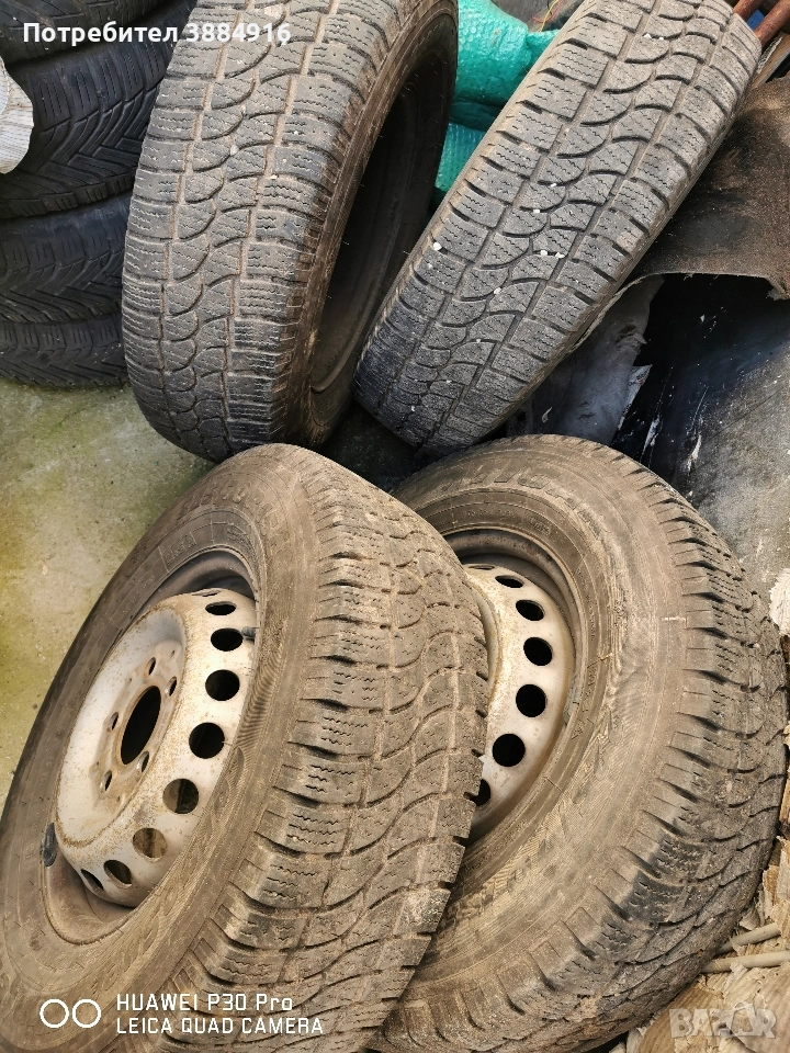 Зимни Гуми с джанти 225 70 15 , снимка 1