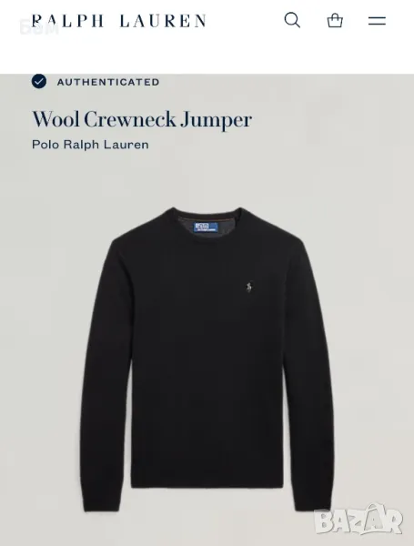 Мъжки вълнен пуловер Polo Ralph Lauren размер М , снимка 1