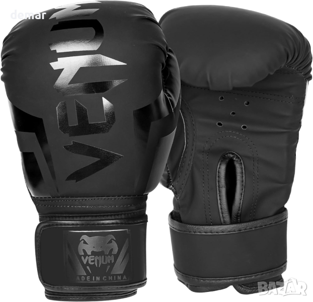 Боксови ръкавици за деца, тренировъчни, 113,4 грама, черни, XS и S, снимка 1