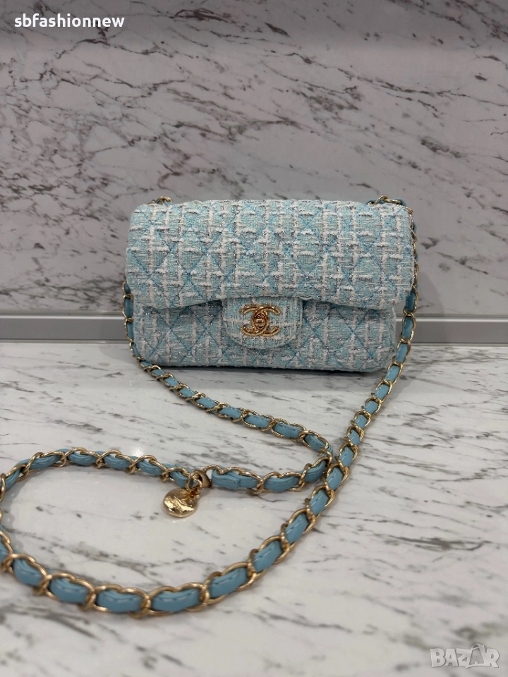 Chanel синя чанта , снимка 1