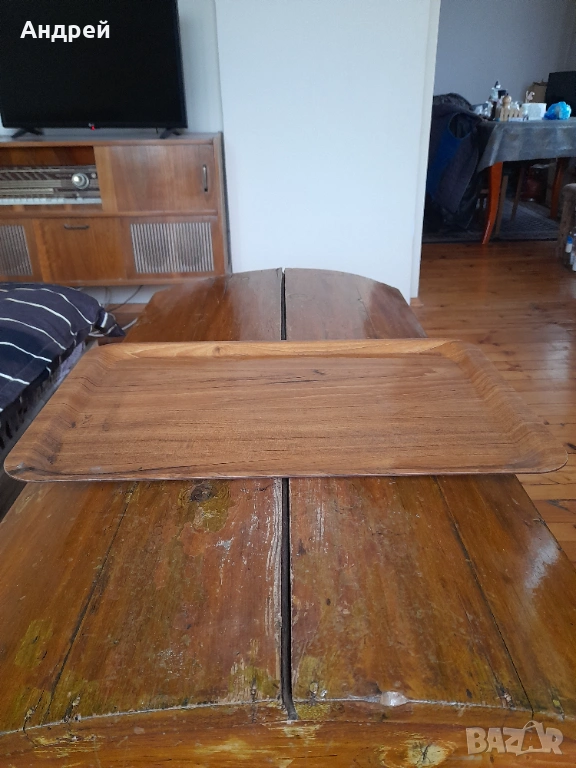 Стар поднос,табла за сервиране, снимка 1