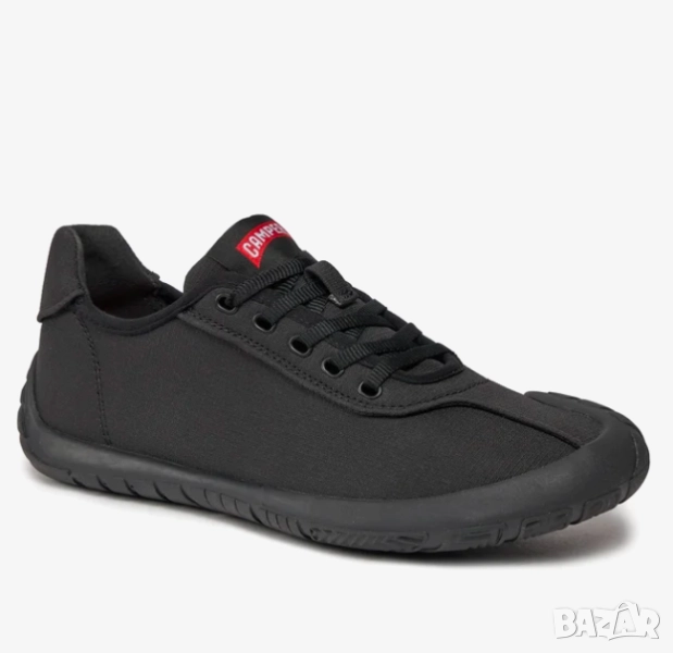 Черни мъжки маратонки от рециклиран PET материал със стелки OrthoLite® Recycled™ и гумени подметки (, снимка 1