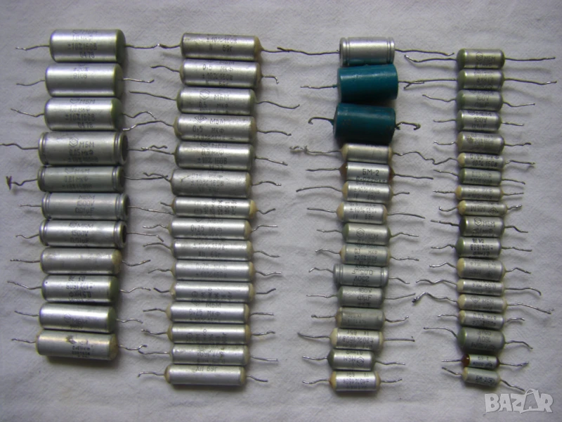 Хартиеномаслени кондензатори 59 броя, снимка 1