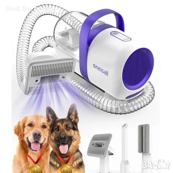 Грууминг вакуумна станция за кучета и котки от Oneisall Pet grooming vacuum kit LM5, снимка 1