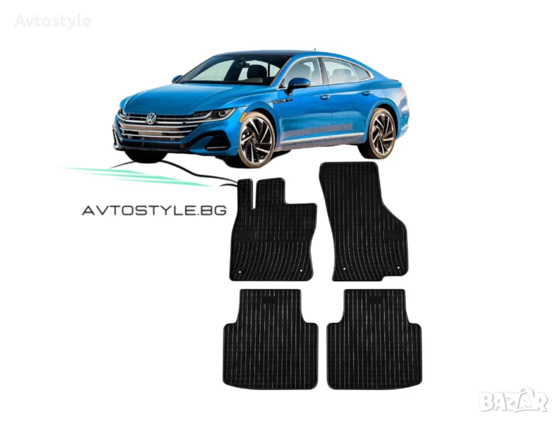 Гумени стелки зa VW Arteon след 2017 г., Frogum, снимка 1