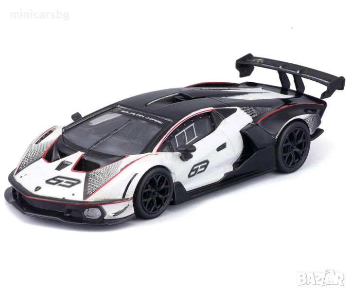 1:24 Метални колички: Lamborghini Essenza SCV12 - Bburago, снимка 1