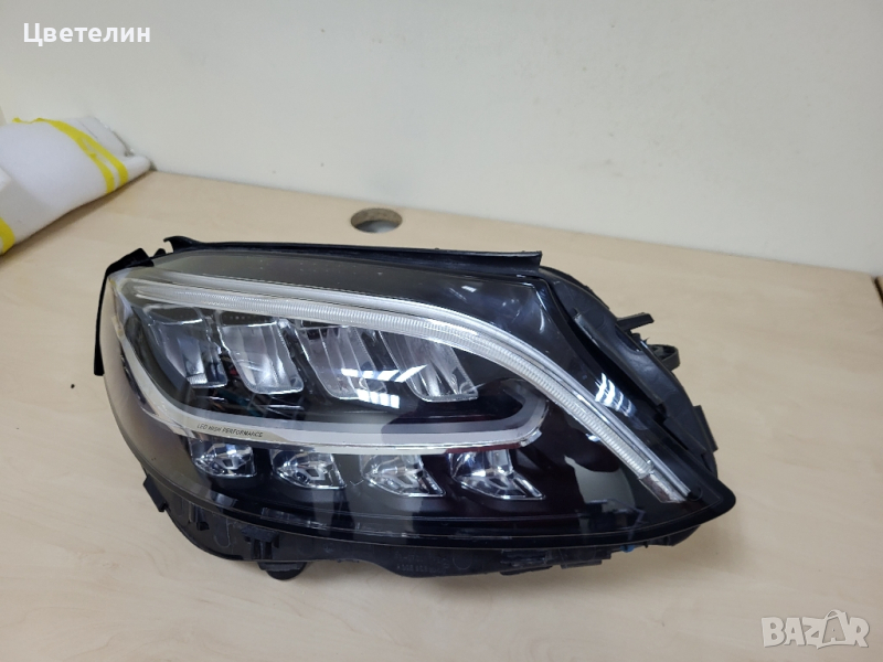 Десен фар фарове Mercedes W205 LED High Performance desen far farove, снимка 1