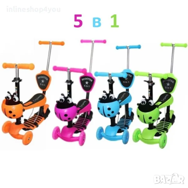 ДЕТСКА ТРОТИНЕТКА и СКУТЕР 5 В 1, снимка 1
