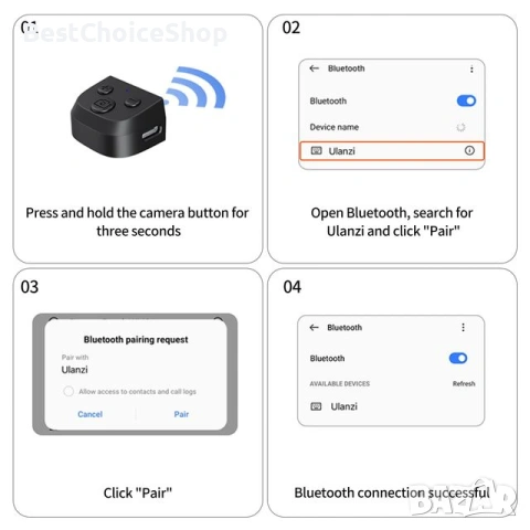 Магнитен захват за телефон и селфи статив 2 в 1 с дистанционно – За iPhone/Android, снимка 11 - Селфи стикове, аксесоари - 53519765