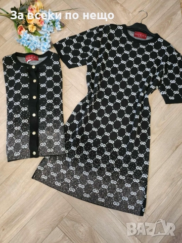 Gucci Дамски Комплект - 3 Налични Цвята Код I_108, снимка 4 - Комплекти - 52110491