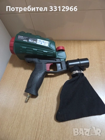 Пистолет за пясъкоструене Parkside PDSP 1000 E6.  Работно налягане: 6.3 bar