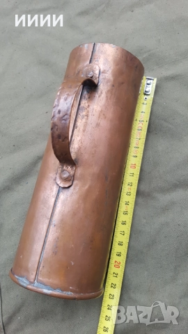 Бакърена чаша халба, снимка 2 - Антикварни и старинни предмети - 52664031