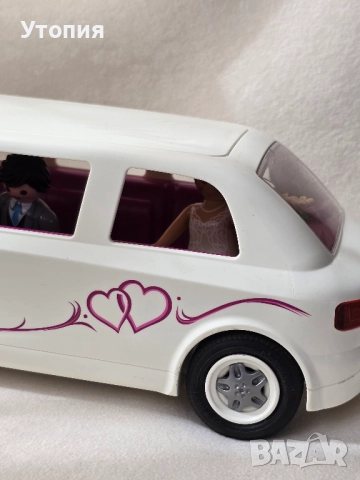Playmobil лимузина с младоженци и шофьор, снимка 7 - Конструктори - 51435395