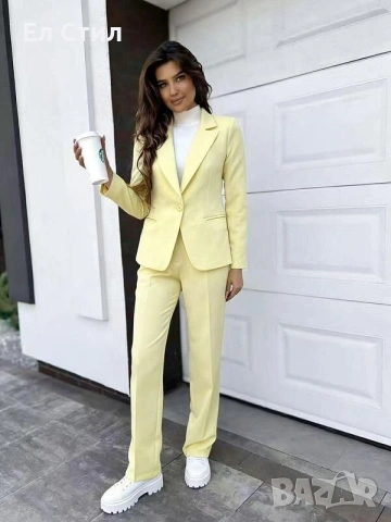 📌#Елегантен #костюм сако с панталон 95% полиестер 5% ликра Производител: Италия 