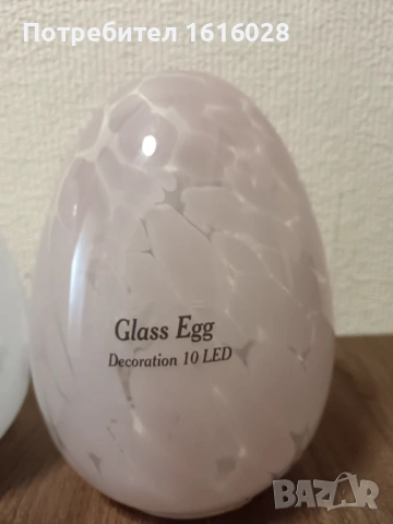 Декоративно стъклено великденско яйце със светлини., снимка 8 - Декорация за дома - 53967163