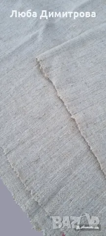 Автентичен ленен плат, снимка 2 - Антикварни и старинни предмети - 49971616