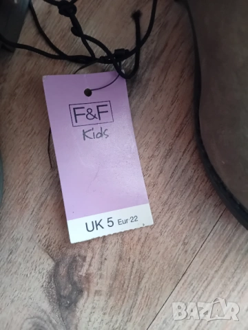 Нови F & F Ботуши за момиче 22 номер, снимка 4 - Бебешки боти и ботуши - 53643045