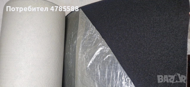 Черен мокет с подложка