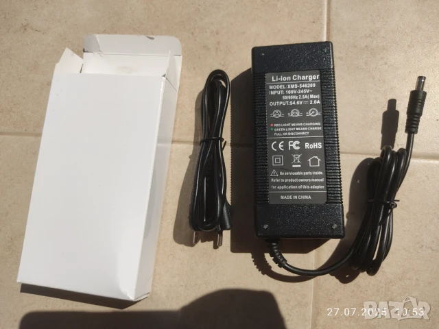Зарядно 48 волта за литиево йонна батерия, снимка 3 - Велосипеди - 51155458