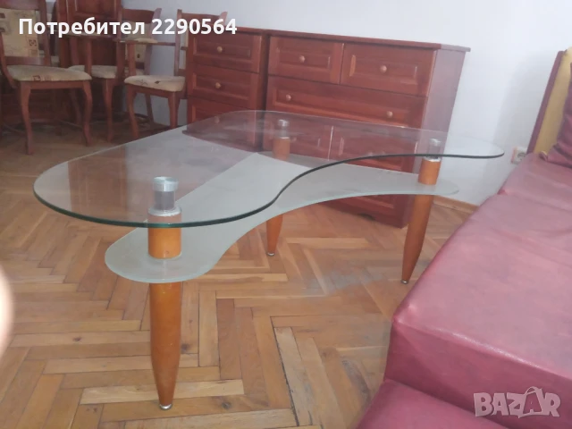 Стъклена холна маса, снимка 3 - Маси - 50598178