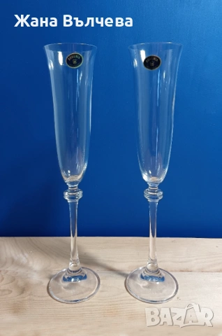 Кристални чаши на Бохемия - 2бр