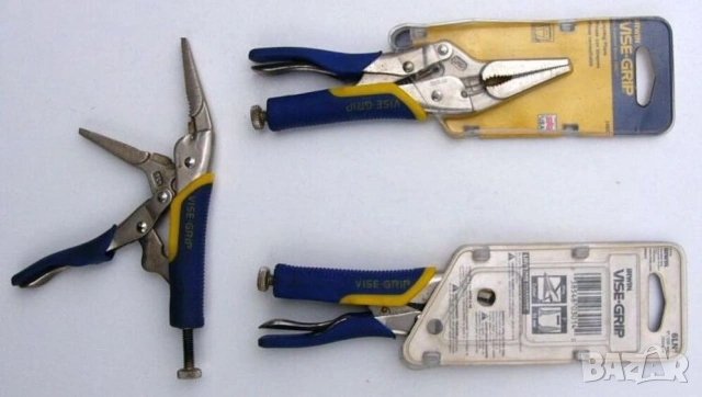 Оригинал VISE-GRIP Американски Дългоноси Грип КЛЕЩИ Чирак 165 мм с Телорезач Клампа Скоба БАРТЕР, снимка 3 - Клещи - 54127627