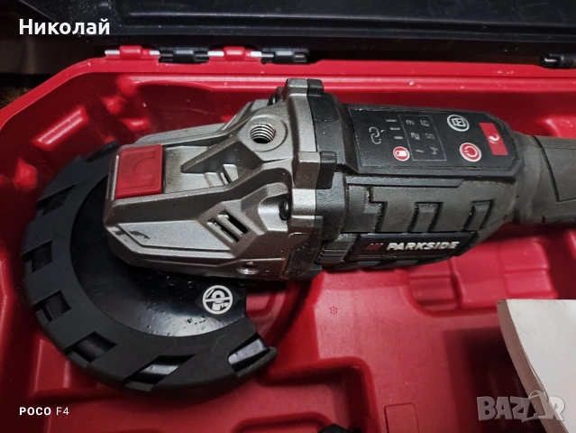 За части/ремонт! 2бр.Акумулаторен ъглошлайф Parkside PWSAP 20 Li E6, снимка 3 - Други инструменти - 53857083