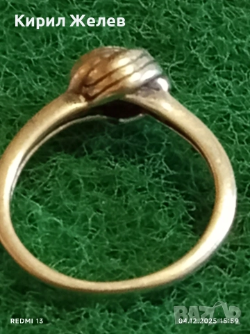 Винтидж сребърен пръстен с възел майсторска ръчна изработка 25211, снимка 7 - Пръстени - 52652010