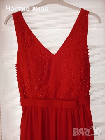 Официална червена рокля , снимка 2 - Рокли - 45232657
