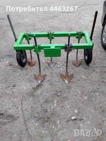 Мотоблок дизел 10 к.с. + фреза + окопавач + плуг – като нов, снимка 5 - Градинска техника - 53686874