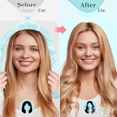 Нов 6 части комплект Лента за къдрене без топлина жени прическа ролер, снимка 5 - Други - 51117141