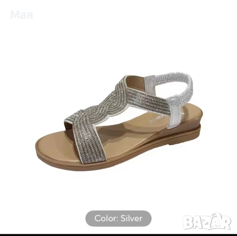 15 евро нови дамски сандали номер 38-39 , стелка 24,5 см., снимка 1