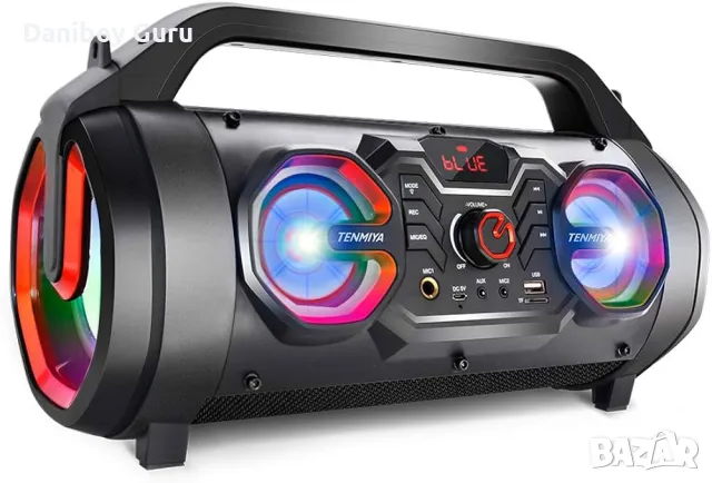 A66 Преносима Bluetooth тонколона с бас, FM, SD , USB MIC AUX дистанционно, снимка 1 - Bluetooth тонколони - 48632956