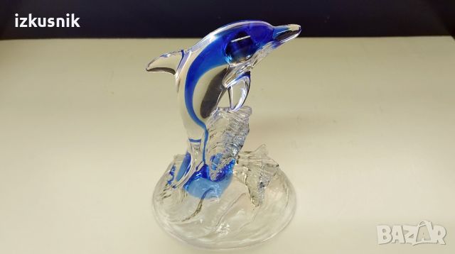 Dolphin от Cristal d,Arques Франция, снимка 6 - Статуетки - 45385135