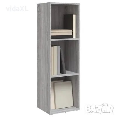 vidaXL Шкаф за книги/ТВ шкаф сив сонома 36x30x114 см инженерно дърво(SKU:826656), снимка 4 - Шкафове - 48366595