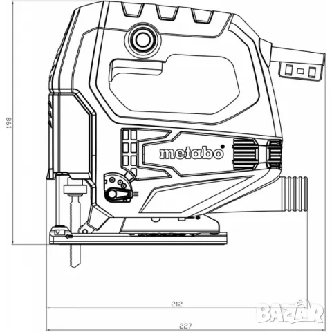 Прободен трион 450W 65mm METABO STEB 65 QUICK, снимка 2 - Други инструменти - 48781227