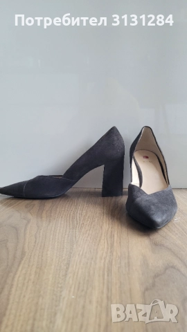 Hogl елегантни женски обувки на ток натурален велур р. 40,5 Австрия , снимка 3 - Дамски обувки на ток - 51498810