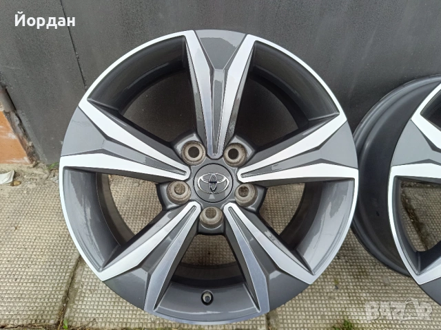 ОРИГИНАЛНИ джанти 17 '' цола 5x114,3 ТОЙОТА / TOYOTA + датчици 6,5J ET45, снимка 6 - Гуми и джанти - 53965272