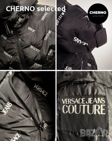 Пухено яке VERSACE JEANS COUTURE Logo-Print Puffer – Размер L – по договаряне, снимка 13 - Якета - 52869106